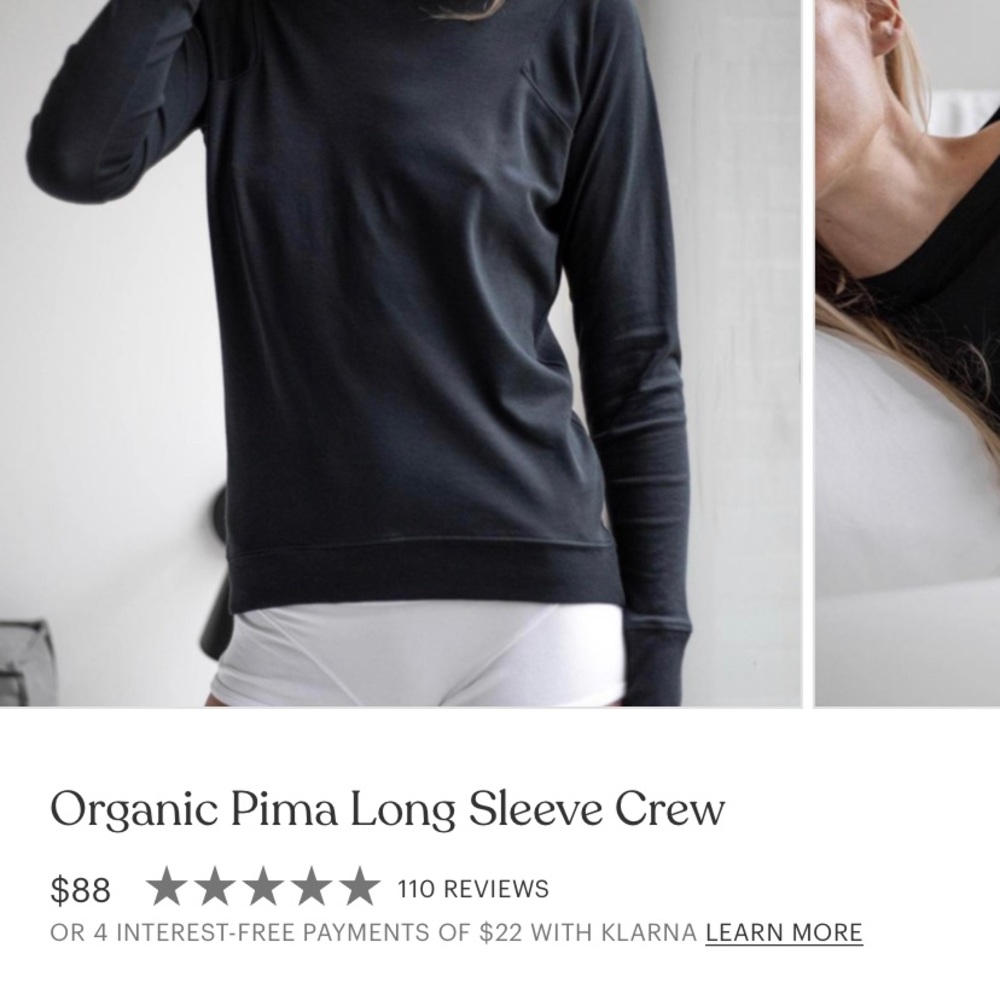 Lunya Organic Pima Cotton Crew